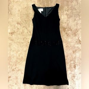Black Evan Picone Dress Size 4P